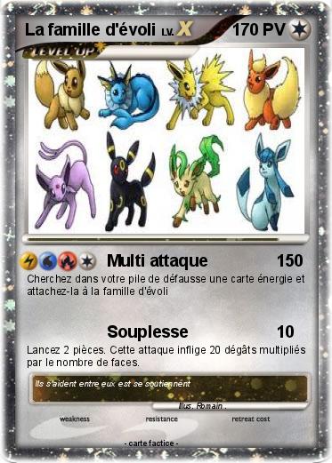 Pokemon La famille d'évoli