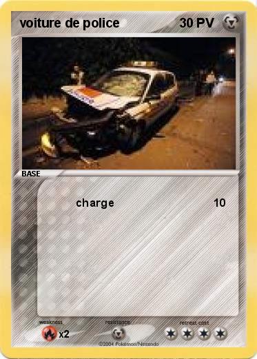 Pokemon voiture de police