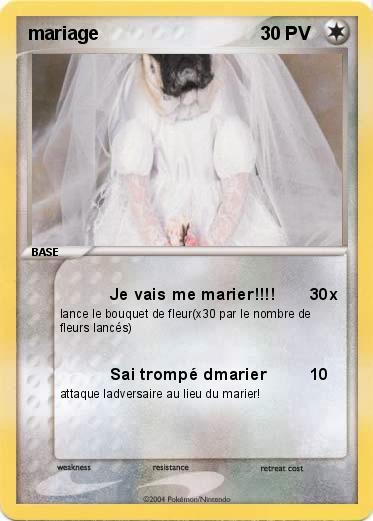 Pokemon mariage