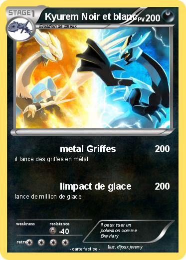 Pokemon Kyurem Noir et blanc