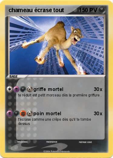 Pokemon chameau écrase tout 