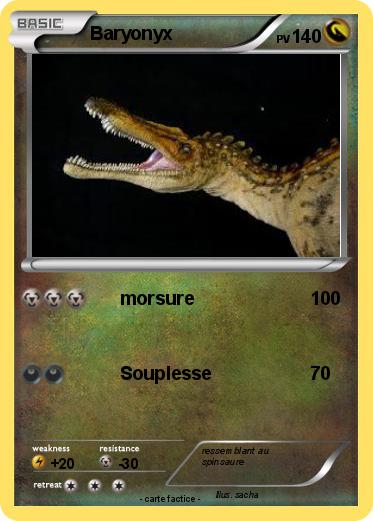 Pokemon Baryonyx