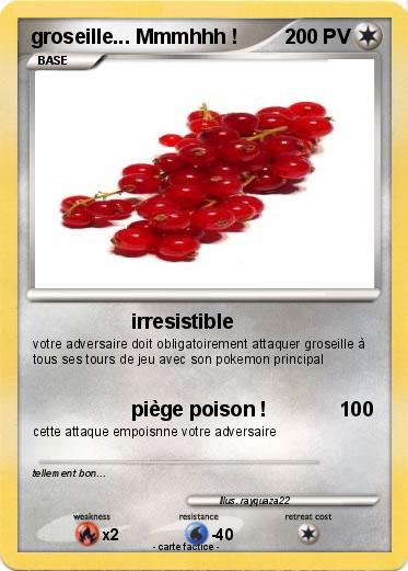 Pokemon groseille... Mmmhhh !