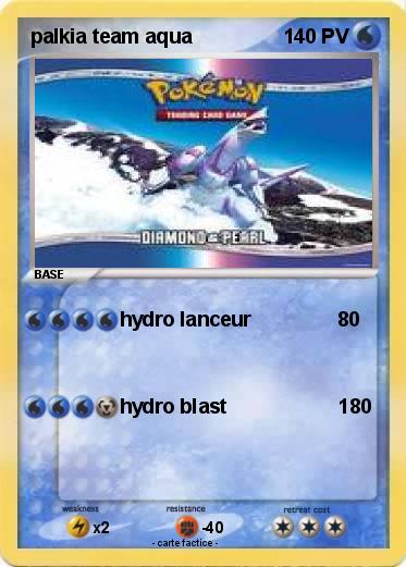 Pokemon palkia team aqua