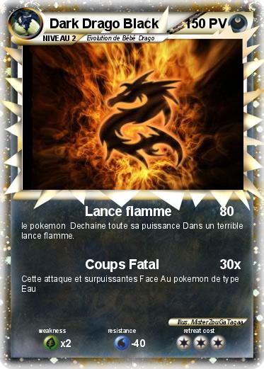 Pokemon Dark Drago Black