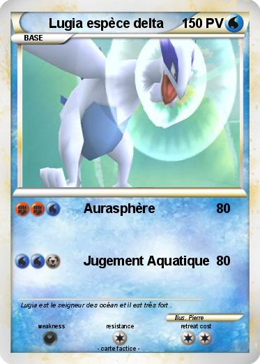 Pokemon Lugia espèce delta