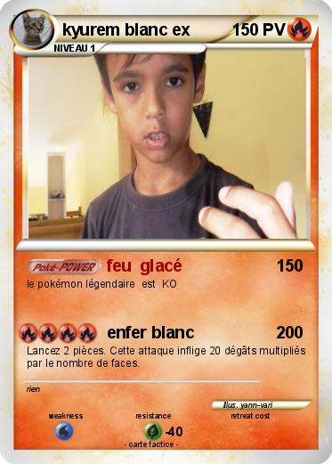 Pokemon kyurem blanc ex