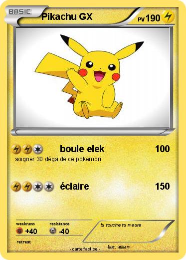 Pokemon Pikachu GX