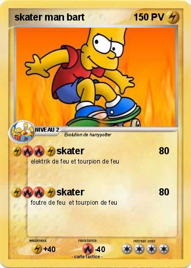 Pokemon skater man bart
