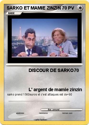 Pokemon SARKO ET MAMIE ZINZIN