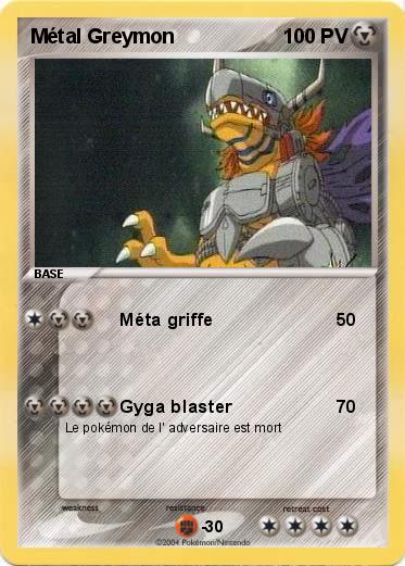 Pokemon Métal Greymon