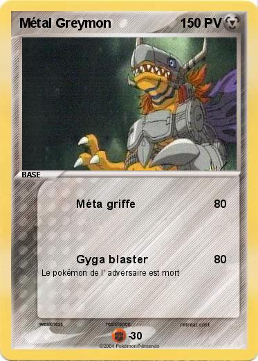 Pokemon Métal Greymon