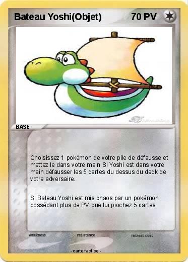 Pokemon Bateau Yoshi(Objet)