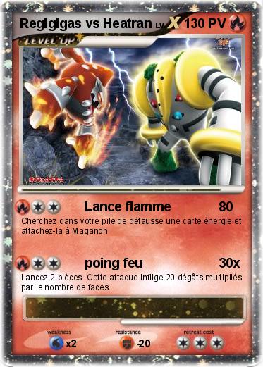 Pokemon Regigigas vs Heatran