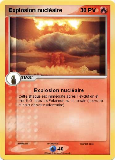 Pokemon Explosion nucléaire