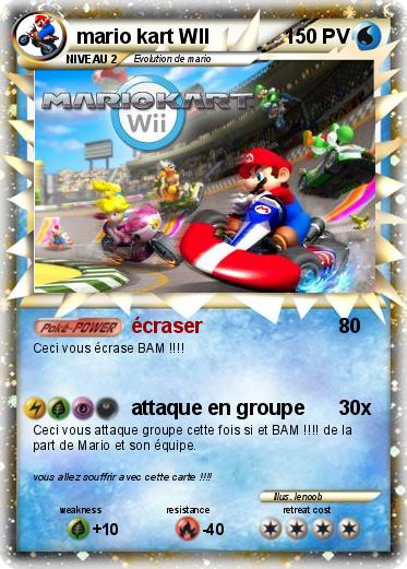 Pokemon mario kart WII