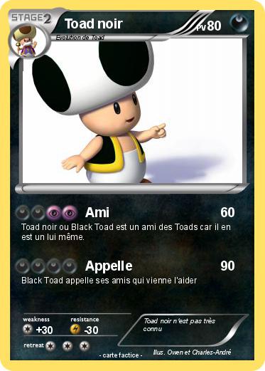 Pokemon Toad noir