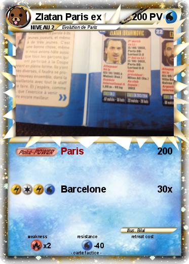 Pokemon Zlatan Paris ex