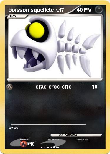 Pokemon poisson squellete