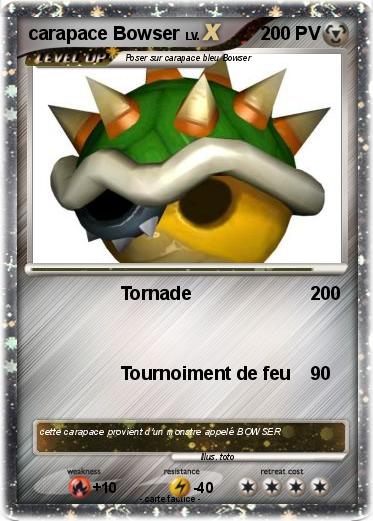Pokemon carapace Bowser