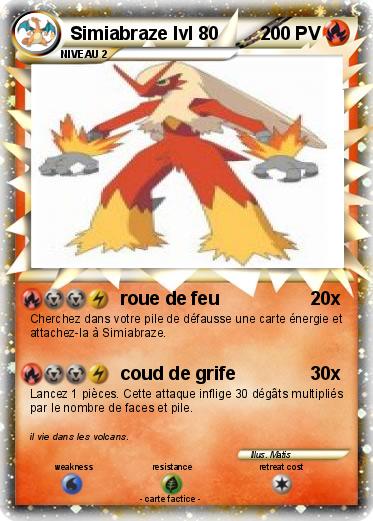 Pokemon Simiabraze lvl 80