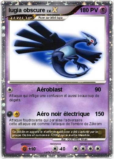 Pokemon lugia obscure