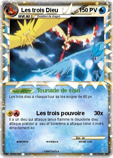Pokemon Les trois Dieu