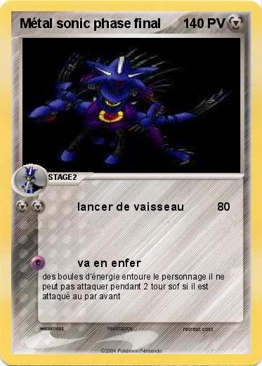 Pokemon Métal sonic phase final