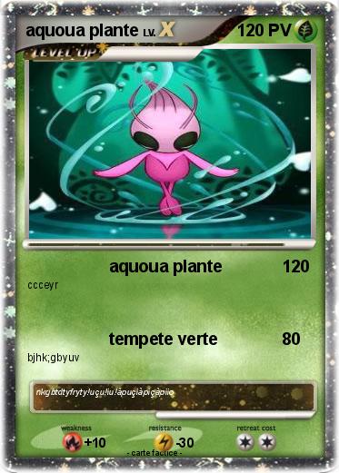Pokemon aquoua plante