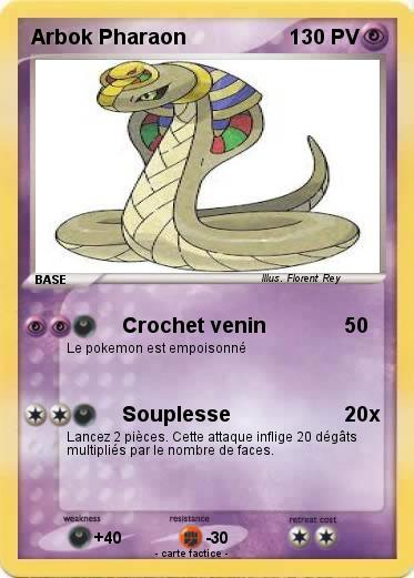 Pokemon Arbok Pharaon