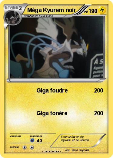 Pokemon Méga Kyurem noir