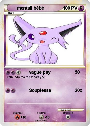 Pokemon mentali bébé