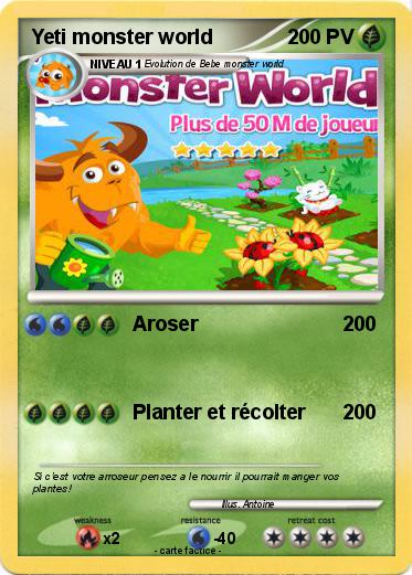 Pokemon Yeti monster world