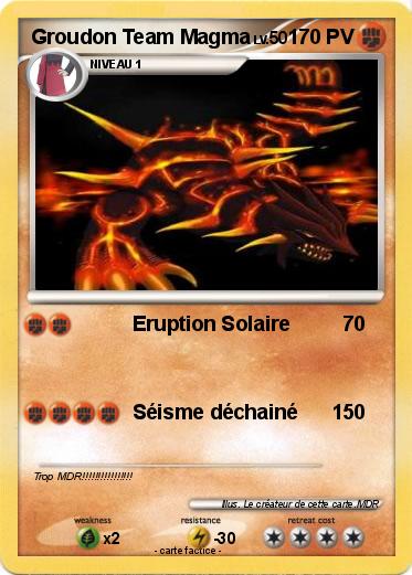 Pokemon Groudon Team Magma