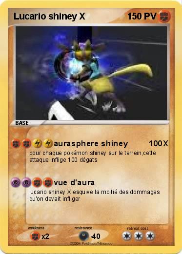 Pokemon Lucario shiney X