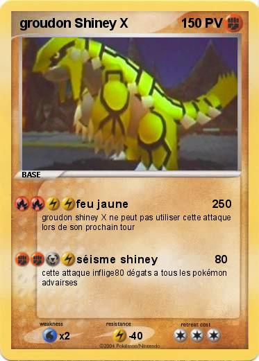 Pokemon groudon Shiney X