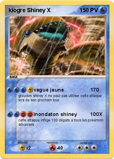 Pokemon kiogre Shiney X