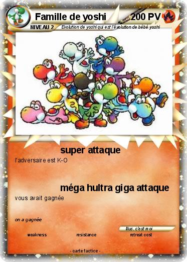 Pokemon Famille de yoshi