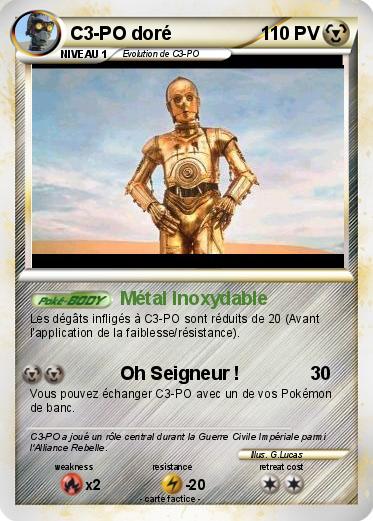 Pokemon C3-PO doré