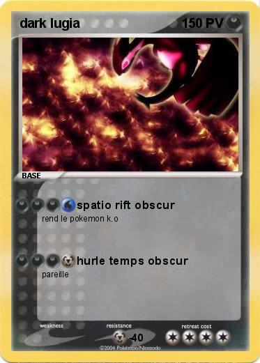 Pokemon dark lugia