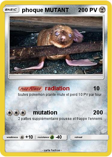 Pokemon phoque MUTANT