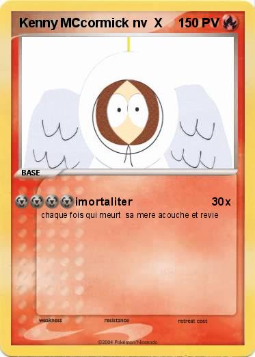 Pokemon Kenny MCcormick nv  X
