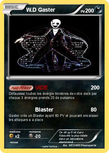 Pokemon W.D Gaster