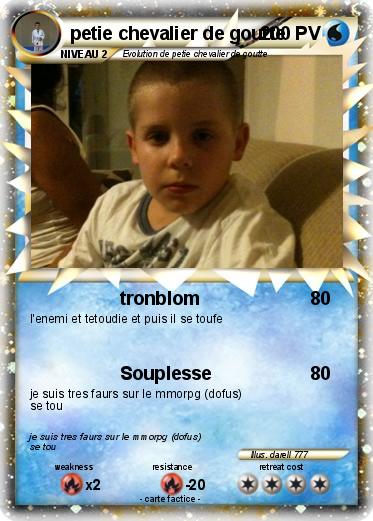 Pokemon petie chevalier de goutte