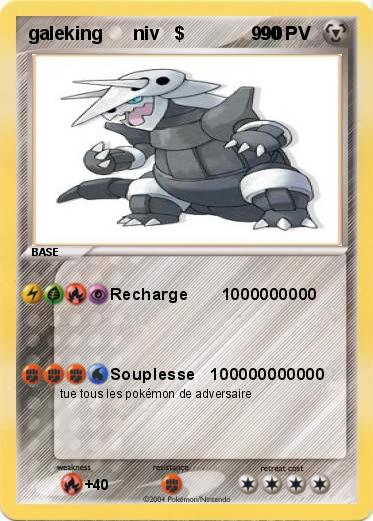 Pokemon galeking      niv   $             990