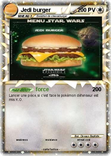 Pokemon Jedi burger