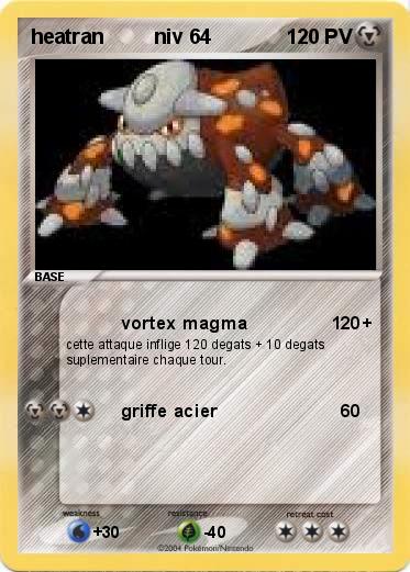 Pokemon heatran         niv 64