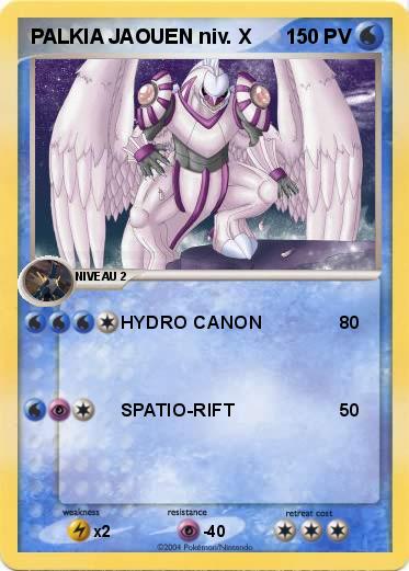 Pokemon PALKIA JAOUEN niv. X