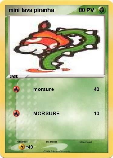Pokemon mini lava piranha
