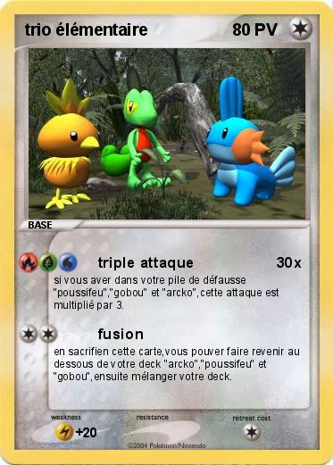 Pokemon trio élémentaire